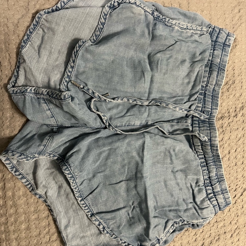 H&M Sky Blue Elastic Waist Shorts